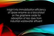 Insight into immobilization efficiency of Lipase enzyme as a biocatalyst on the graphene oxide for adsorption of Azo dyes from industrial wastewater effluent