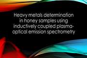 Heavy metals determination in honey samples using inductively coupled plasma-optical emission spectrometry