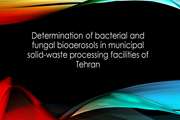 Determination of bacterial and fungal bioaerosols in municipal solid-waste processing facilities of Tehran