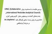 بررسی مقاومت به شستشو به روش CIPAC (Collaborative International Pesticides Analytical Council) در پشه بندهای آغشته به پریمیفوس متیل ، کلرپیریفوس اتیل و دلتامترین به روش زیست سنجی کونیکال علیه An.stephensi در شرایط آزمایشگاهی