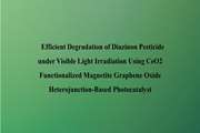 Efficient Degradation of Diazinon Pesticide under Visible Light Irradiation Using CeO2 Functionalized Magnetite Graphene Oxide Heterojunction-Based Photocatalyst