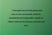 	Nano-pumice derived from pumice mine waste as a low-cost electrode catalyst for microbial fuel cell treating edible vegetable oil refinery wastewater for bioenergy generation and reuse