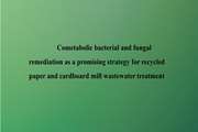 Cometabolic bacterial and fungal remediation as a promising strategy for recycled paper and cardboard mill wastewater treatment