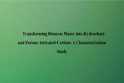Transforming Biomass Waste into Hydrochars and Porous Activated Carbon: A Characterization Study
