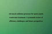 Advanced oxidation processes for spent caustic wastewater treatment: A systematic review of efficiency, challenges, and future perspectives