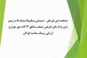 مشخصه یابی فیزیکی - شیمیایی میکروپلاستیک ها در زمین بازی پارک های تفریحی منتخب مناطق 22 گانه شهر تهران و ارزیابی ریسک سلامت کودکان
