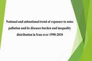 National and subnational trend of exposure to noise pollution and its diseases burden and inequality distribution in Iran over 1990-2010