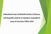 Subnational trend, attributable burden of diseases, and inequality analysis of exposing to tropospheric ozone in Iran from 1990 to 2010
